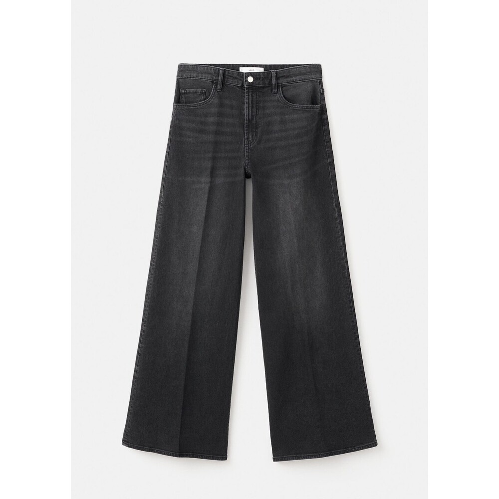 High-waisted wideleg jeans